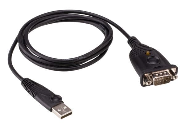 ATEN UC232AF, USB typ A, RS-232, 1,2 m, Sort