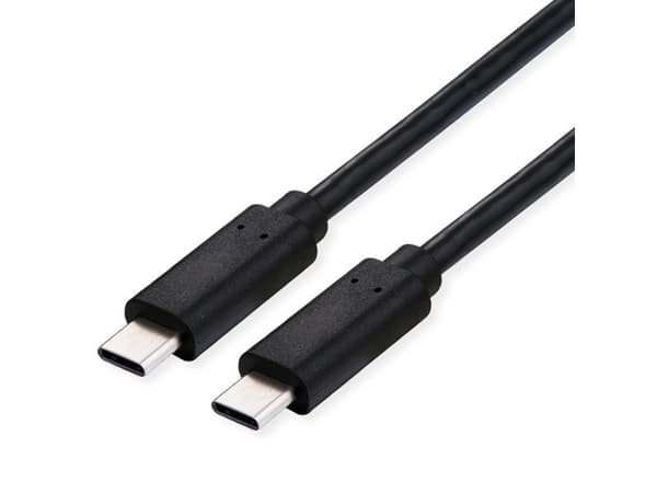 ROLINE 11.02.9092, 0,8 m, USB C, USB C, USB4 Gen 2x2, 20 Gbit/sek., Sort