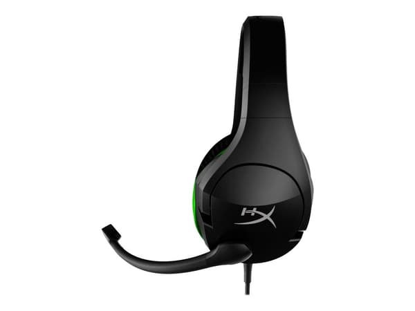 HyperX CloudX Stinger Xbox - Headset - fuld størrelse - kabling - 3,5 mm jackstik - Sort & Grøn