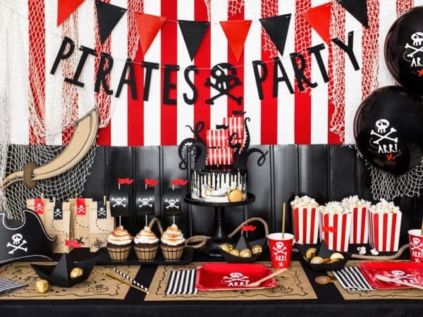 Piratuppsättning för cupcakes
