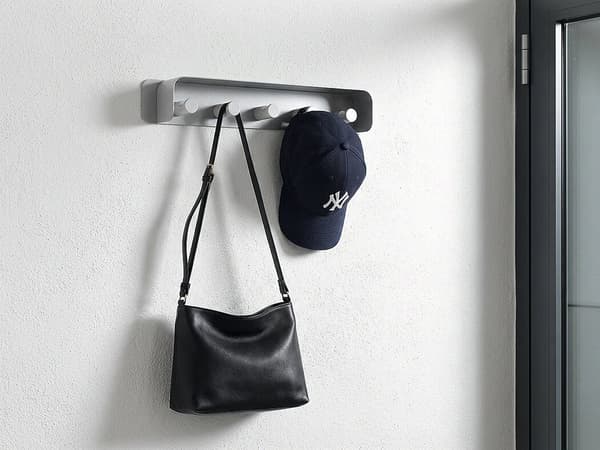 Kapphängare med 5 krokar DURASTORE® grå