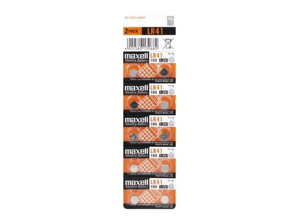 Maxell LR 41 - Batteri 10 x LR41