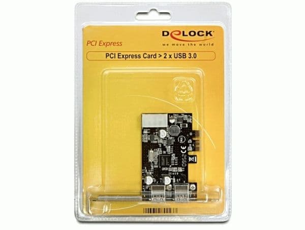 Delock - USB-sovitin - PCIe - USB 3.2 Gen 1 x 2 - USB 3.2 Gen 1 x 2