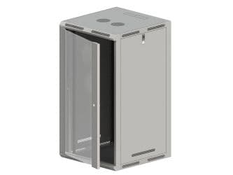 ALANTEC - Skåp - väggmontering, golvmontering - grå - 21U - 19"