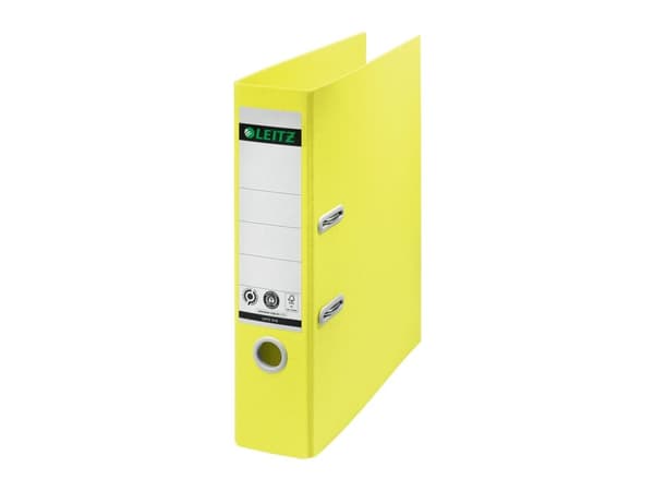 Brevmappar Leitz Recycle 180°A4/80mm gul - (10 st.)