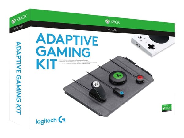 Logitech G Adaptive Gaming Kit - Hjälpmedelskit för handenhet - för Microsoft Xbox Adaptive Controller