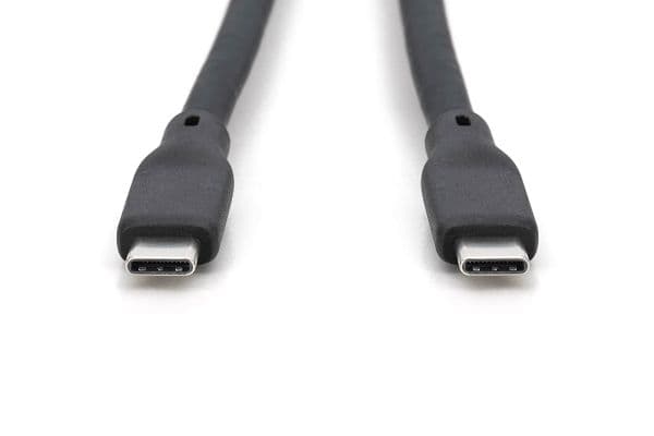 DIGITUS - USB-kabel - USB-C (hann) til USB-C (hann) - USB 2.0 / USB 3.0 / USB 3.2 / USB 4.0 /Thunderbolt 3 / Thunderbolt 4 - 48 V - 5 A - 1 m - USB...