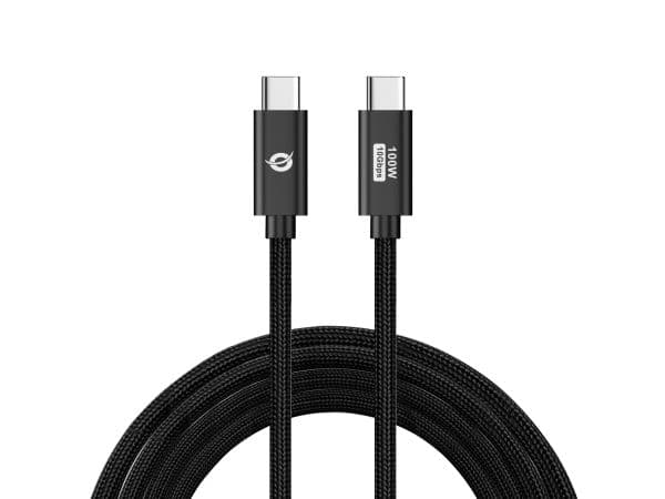 Conceptronic ETTA02B20, 2 m, USB C, USB C, USB 3.2 Gen 2 (3.1 Gen 2), 20 Gbit/s, Sort