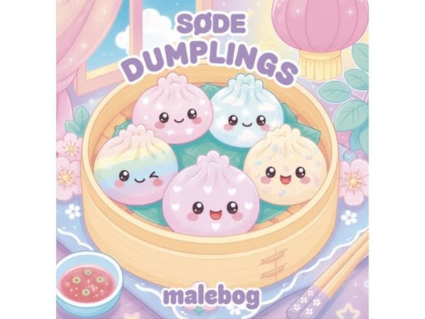 Søte dumplings malebok