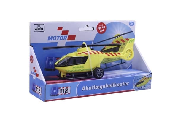 Helikopter ambulanselege m/lys og lyd 20 cm