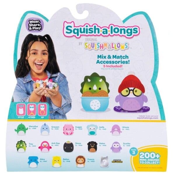 Squish-a-longs 2,5 cm 14-pack Style 2 S3
