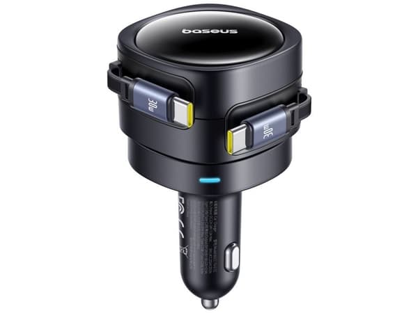 Baseus Enjoyment Max billader USB-C+USB-C 60W svart