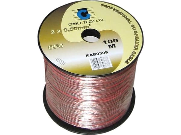Cabletech OFC 2mm høyttalerkabel