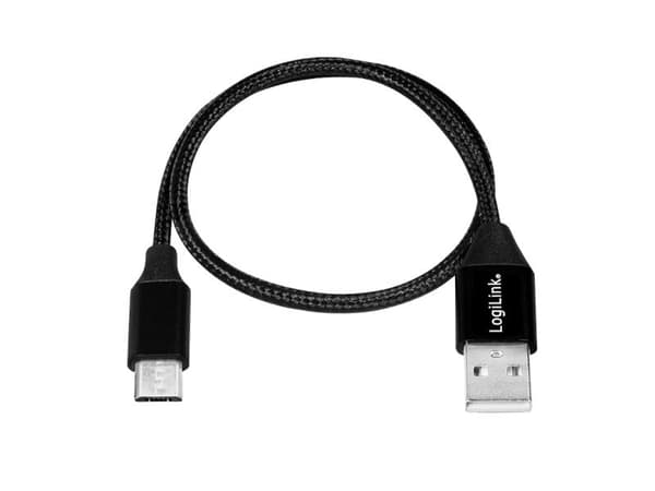 LogiLink CU0144, 1 m, USB A, Micro-USB B, USB 2.0, 0,48 Gbit/s, Sort