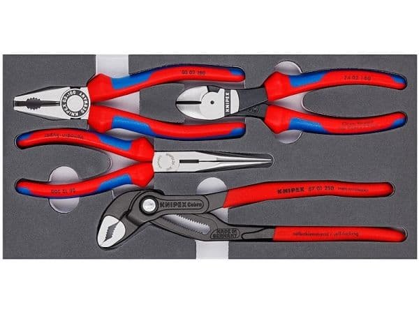 KNIPEX Basic - Knipetangsett - 4 deler - inn bakke