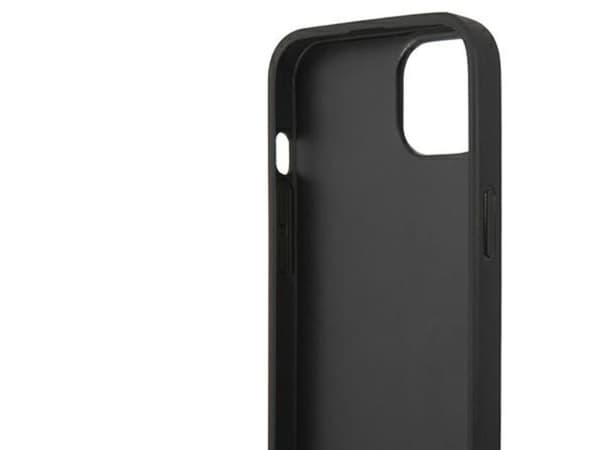 BMW lær Curve Perforate-deksel for iPhone 13 - rød
