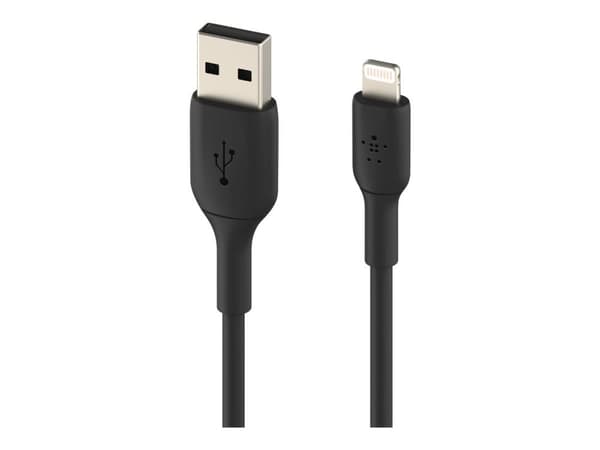 Belkin BoostCharge - Lightning-kaapeli - Lightning-uros - USB-uros - 1 m - musta