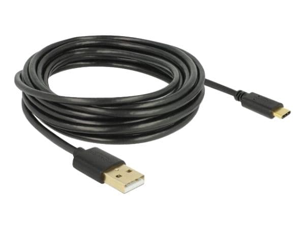 DeLOCK - USB-kaapeli - USB (han) til USB-C (han) - USB 2.0 - 3 A - 4 m - lajittelu