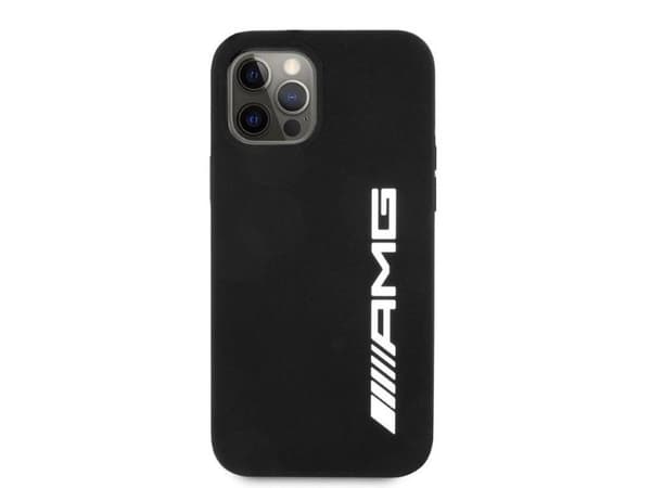AMG silikondeksel med stor logo til iPhone 12 Pro Max - sort
