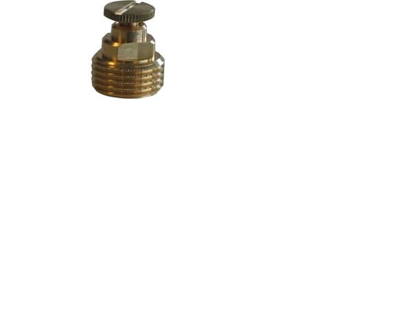 Csslr Plus 1/2" luftskrue i messing med håndhjul