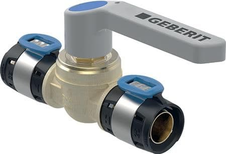 Geb.FLOWFIT kulventil 25 mm - 25 mm m/grepp
