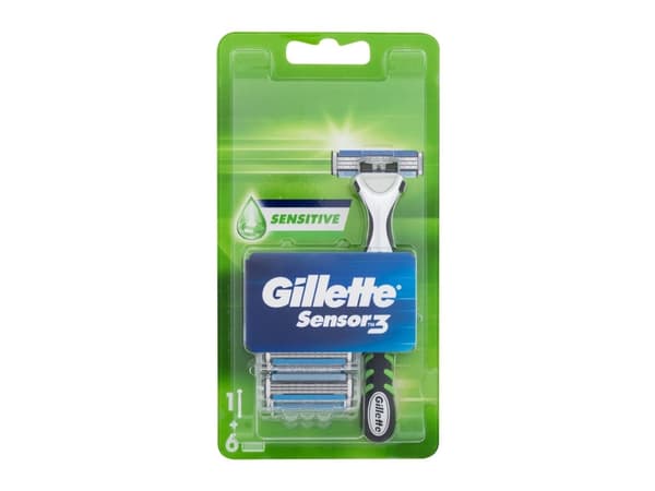 GILLETTE_SET Sensor3 Sensitiv barberhøvel + utskiftbare blader 6 stk