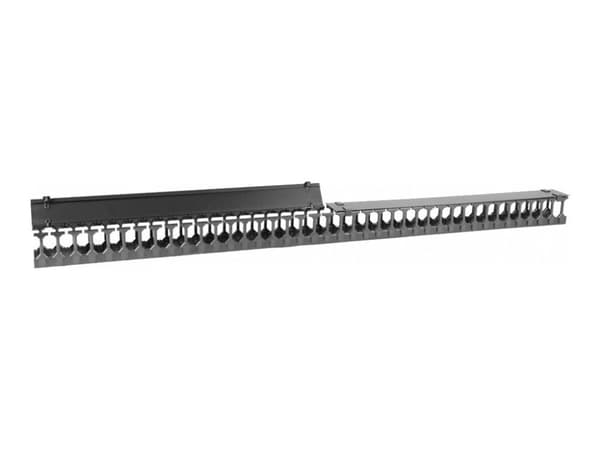 Lanview - Rackpanel för kabelhantering (vertikal) - svart - 42U - 19"
