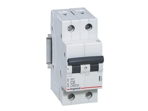 RX3 MCB automatsäkring C16 2-polig 2M 6000A
