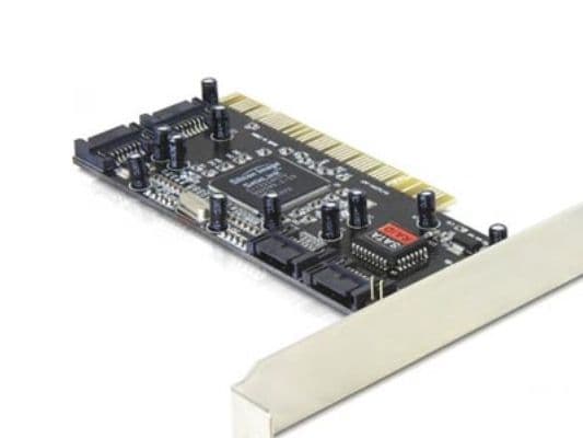 DeLOCK-kontroller SATA, 4 porter m/ Raid, 32-bit PCI 2.2