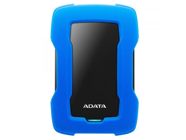 ADATA HD330 - Harddisk - 1 TB - ekstern (bærbar) - USB 3.1 - 256-bit AES - blå