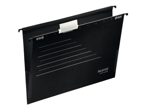 Leitz ALPHA Active - Hängfil - tabbad - svart