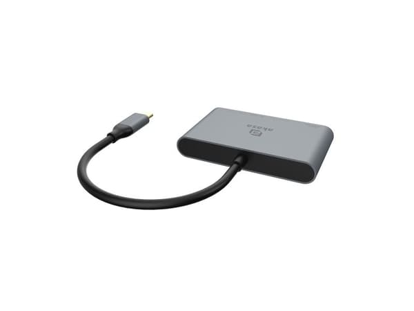 Akasa USB typ-C 4-in-1-hubb, 10 Gbps, 100 W PD