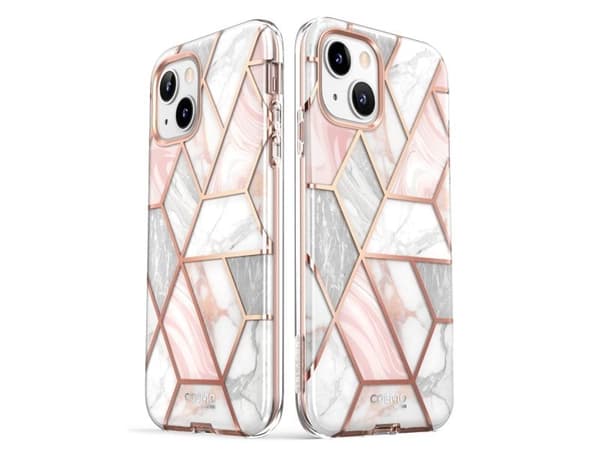 Supcase Cosmo-skal till iPhone 14 Plus - Rosa marmor