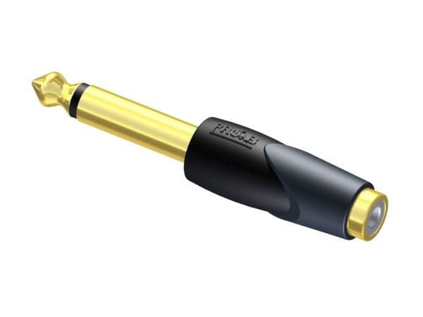 PROCAB CLP104, RCA, 6.3 mm, Black