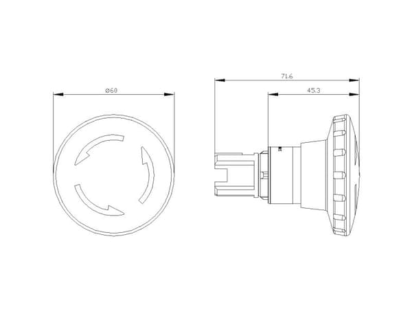 Siemens 3SU1050-1JB20-0AA0, Pull-release, 105 g, 96 mm, 75 mm, 83 mm