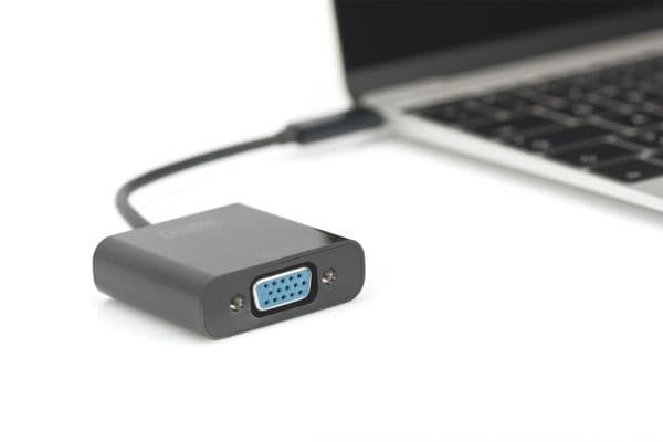 DIGITUS - Ekstern videoadapter - USB-C 3.1 - VGA - svart
