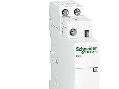 Modulkontakt 2polig, 25A kontrollspänning 230V AC, bredd 17,5mm
