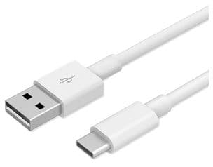 Huawei 4071263, 1 m, USB A, USB C, USB 2.0, Hane/Hane, Vit