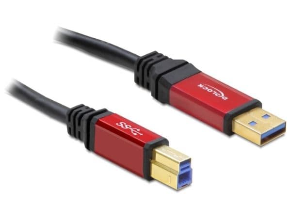 DeLOCK Premium - USB-kaapeli - USB Type A (han) til USB Type B (han) - USB 3.0 - 2 m - lajittelu