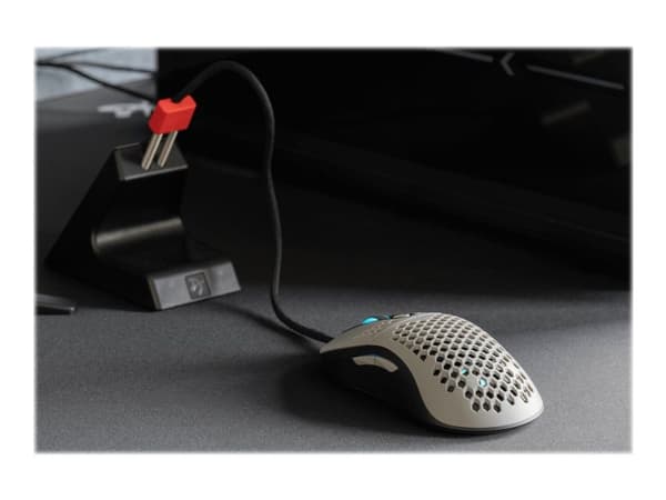 Arozzi Favo - Mus - optisk - 7 knapper - kablet - USB - Grå