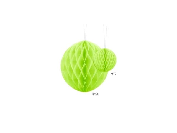 Limegrön pappersväftkula 20 cm