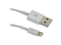 Microconnect LIGHTNING1, 1 m, Lightning, USB A, Uros, Uros, Valkoinen