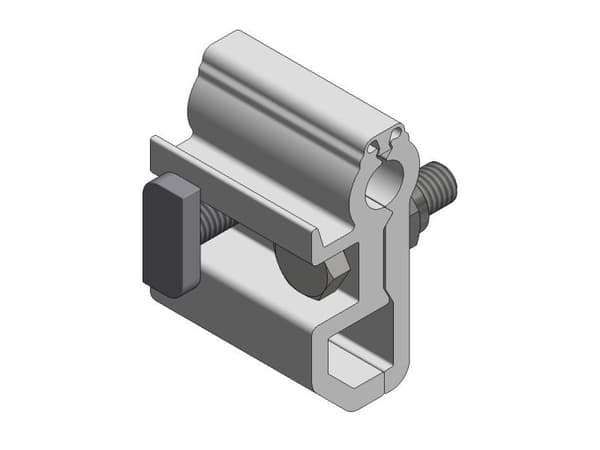 Van der Valk - aluminium spikerklips for vertikal montering av Side++-profiler