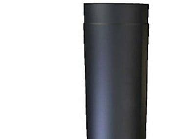 130 mm Metalbestos Sorte røgrør længde 500 mm x 2 mm