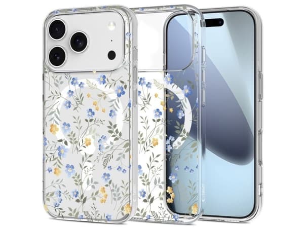 Tech-Protect FlexAir MagSafe Case for iPhone 17 Pro Max - Daisies with Leaves