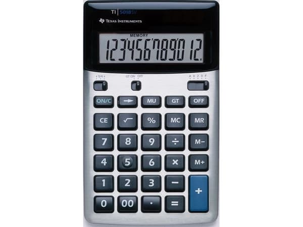 Texas Instruments TI-5018 SV - Skrivbordskalkylator - 12 siffror - batteri, solcellspanel