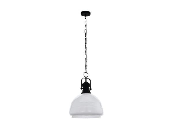 EGLO COMBWICH 1 pendel E27 Ø380 svart/opal