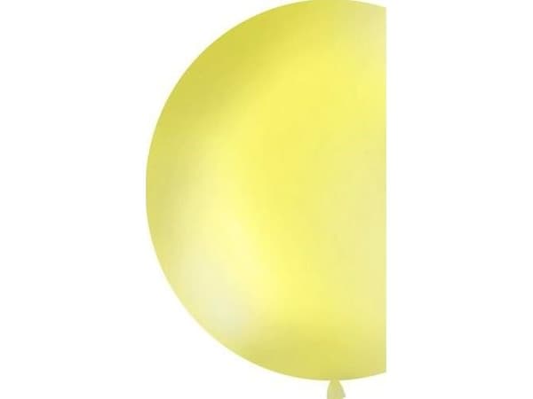 Party Deco Balloon giant, pastel, yellow, Ø1m universal