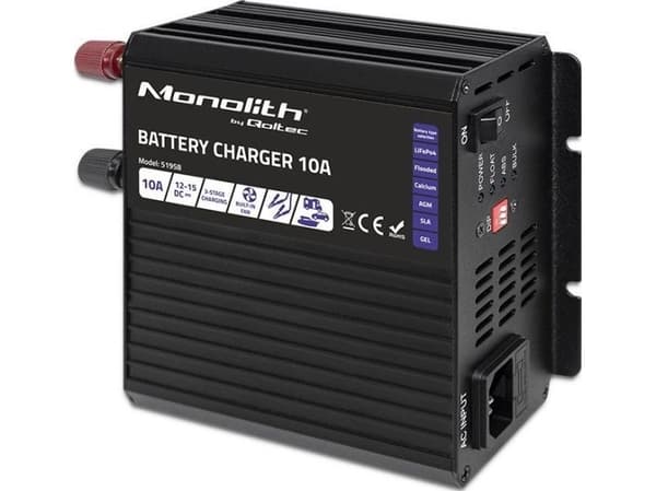 Qoltec Monolith - Batteriladdare - AC 180-260 V