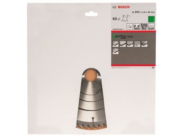 Bosch RUNDSAVKLINGE 254X30MM 60T 20GR TRÆ